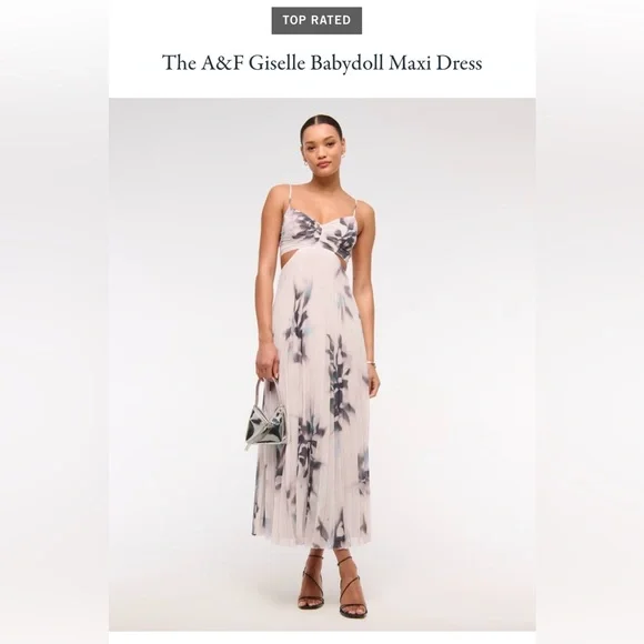 Abercrombie & Fitch Giselle Babydoll Floral Maxi Dress - Picture 2 of 12